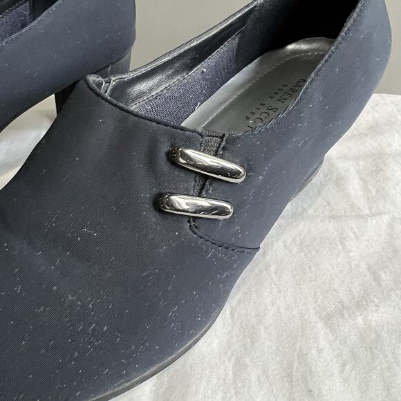 Karen Scott Riley Navy Blue Shoes Classic Heels Non skid sole - Picture 2 of 8